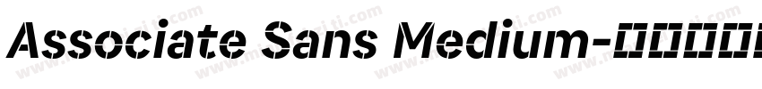 Associate Sans Medium字体转换